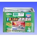 アサヒペン　水性屋上防水遮熱塗料5L　ライトグリーンの画像