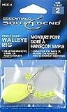 South Bend Single-Hook Walleye Rig Size 2 (Chartreuse)