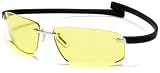 TAG Heuer Wide Night Vision 5202-099 Sunglasses,Black Frame/Yellow Lens,one size