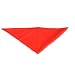San Jamar H500 Poly Cotton Blend Neckerchief, 39" Length x 29" Width, Red