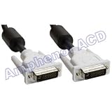10 ft Amphenol DVI-D Dual Link DVI Display Cable with Ferrites - Male / Male