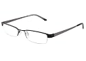 Suitable For Prescription Lenses - Fashion Accessories - Unisex Orbit Clear Lens Glasses - Unisex Half Rim Orbit Glasses in Stunning Stainless Steel Black Comes with Hard Case \ Cleaning cloth and Cord