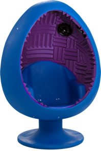 5.1 Sound Egg Chair - Blue/Purple