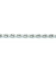 Genuine 14K Yellow Gold WG 5.5mm Diamond Cut Rope Chain 24 Inches 100% Satisfaction Guaranteed.