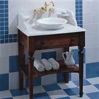 Herbeau 5830 Ash Wood with Antique Stain Bonne Maman Bathroom Cabinet - 5830