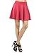 Thanth Womens Versatile Stretchy Pleated Flare Short Skater Skirt