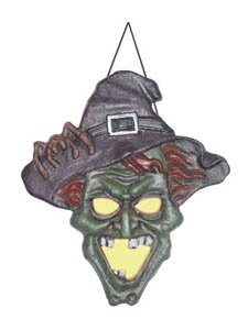 Witch Plaque Wall Hanging Halloween Party Decoration (B875a,b)