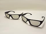Pair of Universal 3D Passive Glasses work with passive 3D Televisions and 94% of all Movie Theaters in the United States, Black