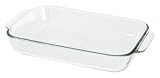 Corningware-Pyrex 6001011 CLR 11 x 7 x 1.5 Inch Rectangular Baking Dish - Pack Of 4