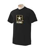 Custom printed U.S. Army Star logo on mens or youth t-shirt