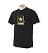 Custom printed U.S. Army Star logo on mens or youth t-shirt