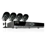 Defender SN502-4CH-002 Feature-Rich 4-Channel H.264 DVR Security System with Smartphone Access and 4 Indoor/Outdoor Hi-Res CCD Night Vision Cameras