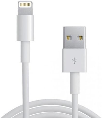 Apple MFI Certified - iPhone 5 5c 5s 6Plus 6S Lightning Cable - One 3 ft White Lightning Data Cable Cord - USB to 8 Pin Lightning Sync Data - Charge Quickly New IOS Compatible - Certified Quality - Retina Display, Newest iPod iPad iPhone Compatible