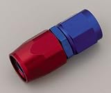 Earl's 800110 Swivel-Seal Blue And Red Anodized Aluminum Straight -10AN Female to -10AN Hose End