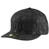 Yankees New Era MLB Tonality 59Fifty Cap - Men's ( sz. 7 1/4, Black : Yankees )