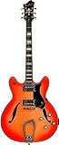 Hagstrom Viking Deluxe Electric Guitar (Cherry Sunburst)