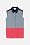 Sleeveless Crepe Silk Color Block Woven Shirt