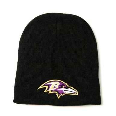 Baltimore Ravens Knit Beanie Hat Toque Hat, Black