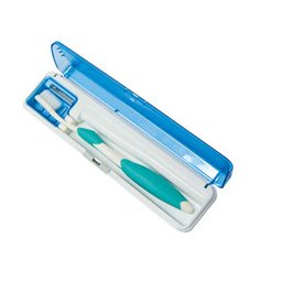 【クリックで詳細表示】esencia ポータブル・シリーズ 歯ブラシ除菌器 ブルー ESA102B