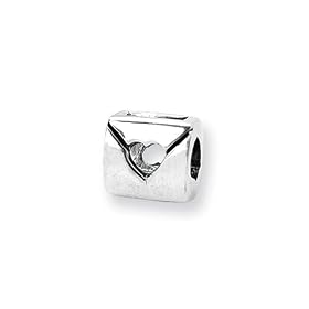 Love Note Charm in Sterling Silver for Reflections, Expression, Kera, Pandora and SilveRado Bracelets & Necklaces