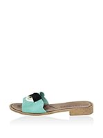 Dolceamore Sandalias planas (Verde Agua)