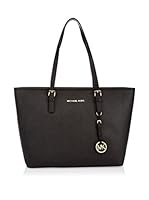 Michael Kors Bolso asa al hombro Jet Set Travel Md (Negro)