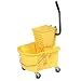 Mop/Bucket Wringer Combo, Side Press, 26 Quart, Yellow CMC226311YW