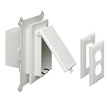 waterproof boxes electrical:Arlington DBVS1W-1 Electrical Box with Weatherproof Cover for Vinyl-Siding, New-Construction, White, Vertical/1-Gang