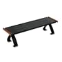 Rolodex 23555 Distinctions Off-Surface Shelf, Rich Cherry Wood/Black Metal, 25W X 7D X 6-5/8H