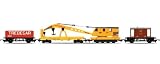 Hornby R6365 00 Gauge Breakdown Train: 20T Brake Van, Crane, LWB Open Railroad Rolling Stock