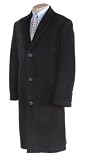 Men's Knee Length Overcoat in Pure Cashmere