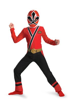 Boys Red Ranger Samurai Classic Size: Small (4 to 6)