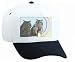 White Cap with persian, mirror, cat, pet, black