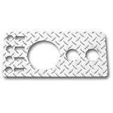 Dash Panel Overlay, Diamond Plate 1976-1986 Jeep CJ5, CJ7, CJ8 Scrambler # WAR90416 by Warrior