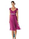 Spektakuläres Abend- / Cocktailkleid Fuchsia (243)