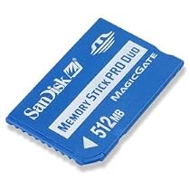 SanDisk SDMSPD-512-A10 512 MB MemoryStick Pro Duo (Retail Package)