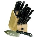 Ronco KN3005BLGEN Rocker 20-Piece Knife and Wooden Block Set