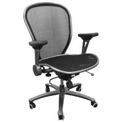 Mesh and Ventilated Office Chair - Mid Back Contemporary Mesh Chair - CP-B078-2-MTLK-GG