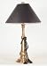 Solid Brass Fire Horn Styled Tassled Table Lamp