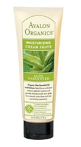 AVALON ORGANICS, Cream Shave Aloe Vera Unscented - 8 oz