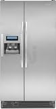 KitchenAid Architect Series II KSRK25FVMS 25.4 cu. ft. Side-by-Side Refrigerator with 3 Spillproof Glass Shelves, External Ice/Water Dispenser with In-Door-Ice Dispensing System, SatinGlide Crisper and ExtendFresh Temperature Management System: Monochromatic Stainless Steel