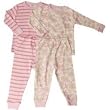 Under the Nile organic cotton pajamas or long johns - pink butterfly flowers or stripes (12M, Butterfly Stripes) Under the Nile organic cotton pajamas or long johns - pink butterfly flowers or stripes (12M, Butterfly Stripes)