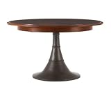 American Perspective#153; Round Metal Base Dining Table