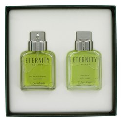 HealthPersonalCare: ETERNITY by Calvin Klein   Gift Set    3.4 oz Eau De Toilette Spray + 3.4 oz After Shave