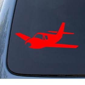 AIRPLANE - Pilot Wings - Car, Truck, Notebook, Vinyl Decal Sticker #1001 | Vinyl Color: Red