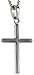 Sterling Silver Cross Pendant, 1 (25mm) Tall.
