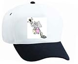 White Cap with elephant, vacuuming, dusting, cleaning