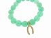 Diamond Wishbone on Hemidroph Bead Bracelet by Sydney Evan