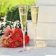 Cathy's Concepts Modern Flare Bride & Groom Toasting Flutes