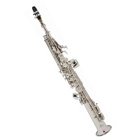 Cecilio 2Series Nickel Plated Soprano Saxophone w/ Case and Accessories